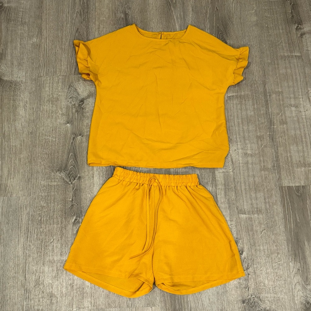 Yellow Two-Piece Set